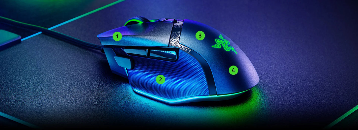 Razer Series DeathAdde Essential, Mamba Elite,Tournament Edition ,Razer Basilisk V3 ESports Wired Mouse