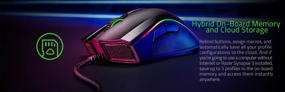 Razer Series DeathAdde Essential, Mamba Elite,Tournament Edition ,Razer Basilisk V3 ESports Wired Mouse