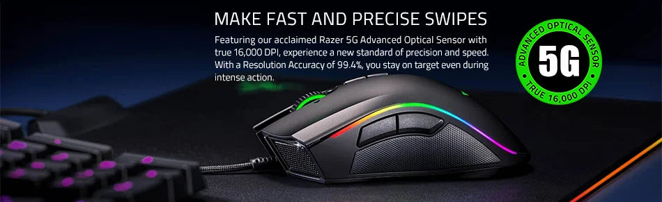 Razer Series DeathAdde Essential, Mamba Elite,Tournament Edition ,Razer Basilisk V3 ESports Wired Mouse