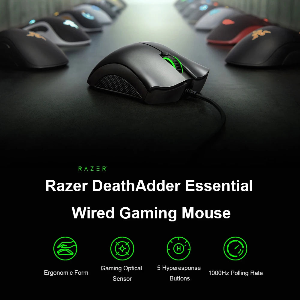 Razer Series DeathAdde Essential, Mamba Elite,Tournament Edition ,Razer Basilisk V3 ESports Wired Mouse