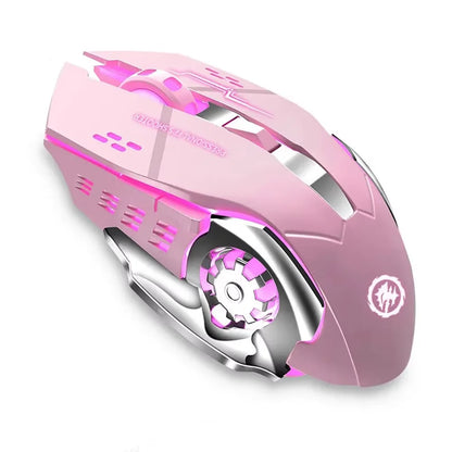 Rechargeable Wireless Mouse Gaming Computer Silent Bluetooth Mouse USB Mechanical E-Sports Backlight PC Gamer Mouse For Computer