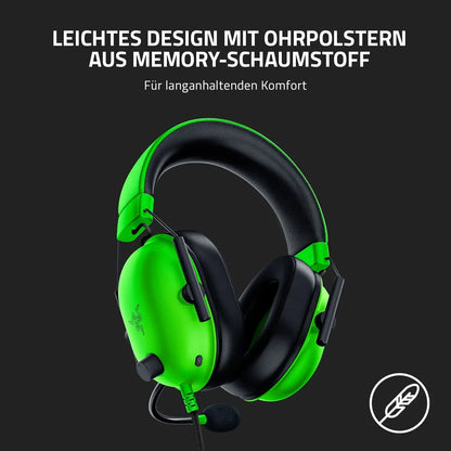 New Razer BlackShark V2 X Wired Esports Headset Advanced Passive Noise Cancellation, 7.1 Surround Sound, Hyperclear Cardioid Mic