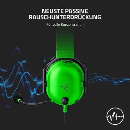 New Razer BlackShark V2 X Wired Esports Headset Advanced Passive Noise Cancellation, 7.1 Surround Sound, Hyperclear Cardioid Mic