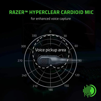 New Razer BlackShark V2 X Wired Esports Headset Advanced Passive Noise Cancellation, 7.1 Surround Sound, Hyperclear Cardioid Mic