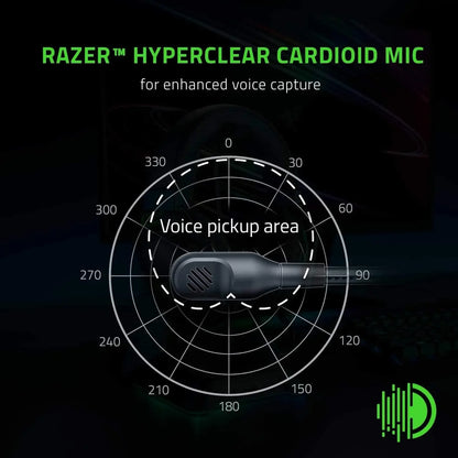 New Razer BlackShark V2 X Wired Esports Headset Advanced Passive Noise Cancellation, 7.1 Surround Sound, Hyperclear Cardioid Mic
